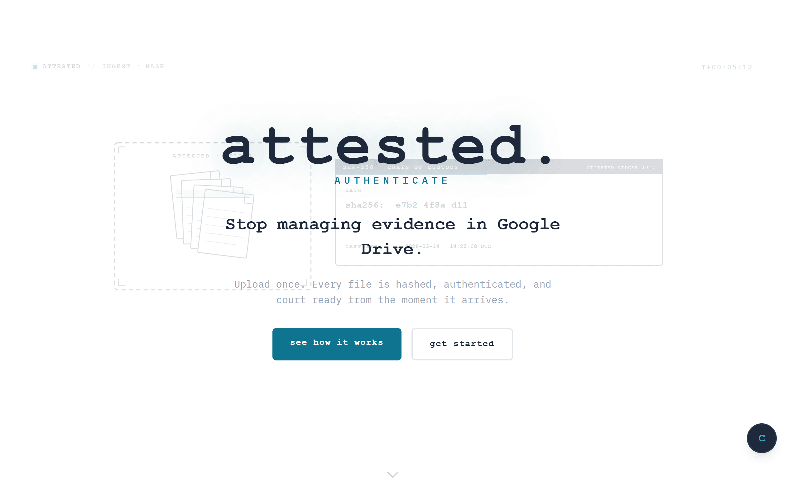 Attested homepage, evidence authentication for the legal profession